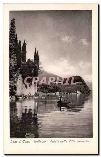 Cartes postales Italie italia Lago di Como Bellagio eduta della Villa Serbelloni