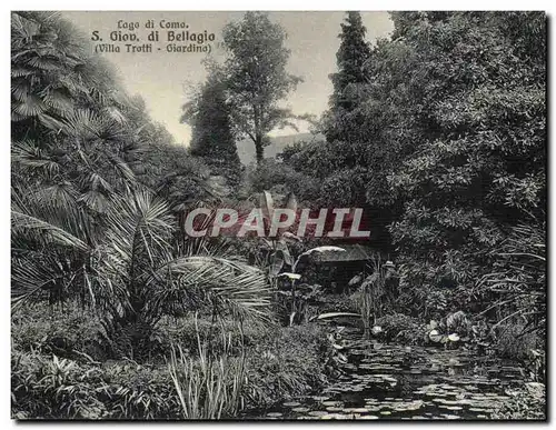 Cartes postales Italie italia Lago di Como S Gion di Bellagio Villa Trotti Giardina