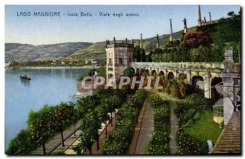 Ansichtskarte AK Italie italia Lago Maggiore Isola Bella Viale degli Aranci