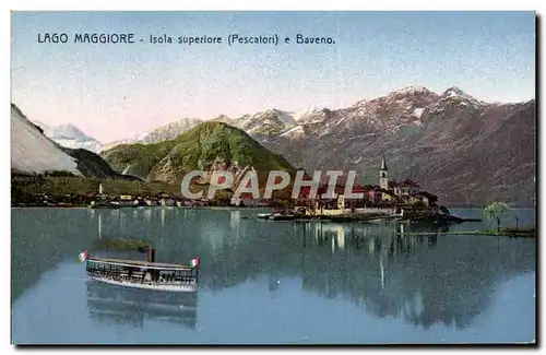 Cartes postales Italie italia Lago Maggiore Isola superiore Pescatori e Baverno