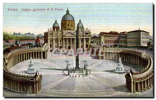 Cartes postales Italie italia Roma Veduta generale di S Pietro