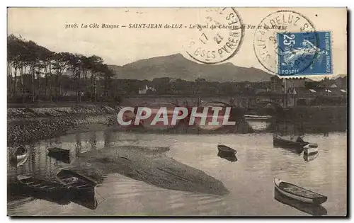 Cartes postales Saint Jean de Luz Le pont du chemin de fer et le Rhone