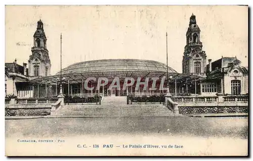 Cartes postales Pau Le palais d&#39hiver Vu de face