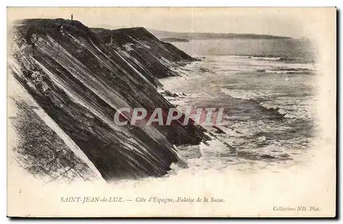 Cartes postales St Jean de Luz Cote d&#39Espagne Falaise de la Susse