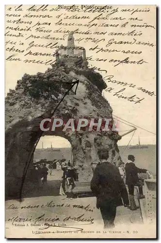 Ansichtskarte AK Biarritz L&#39escadre a Biarritz au rocher de la vierge