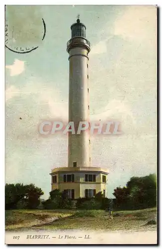 Ansichtskarte AK Biarritz Le phare Lighthouse