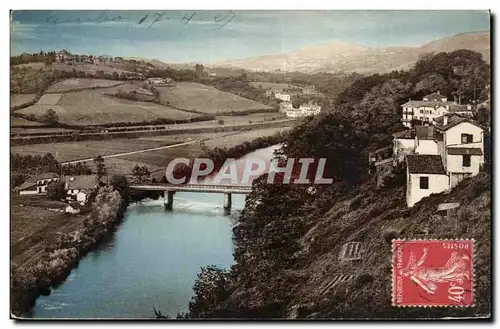 Cartes postales Cambo les Bains Pont de la gare et Bassebourre