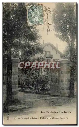 Cartes postales Cambo les Bains Etchegorria ( maison rostand )