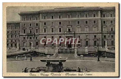 Cartes postales Italie Italia Roma Palazzo Viminale Ministero degli interni