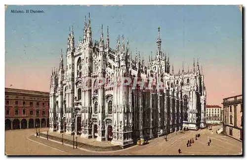 Ansichtskarte AK Italie Italia Milano il duomo