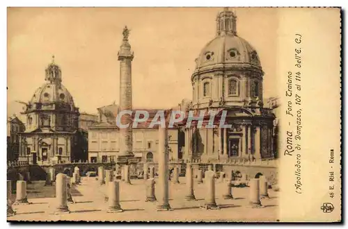 Cartes postales Italie Italia Roma Foro Traiano Apollodoro di Damasco