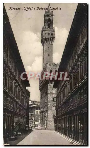 Cartes postales Italie Italia Firenze Uffizi e Palazzo Vecchio