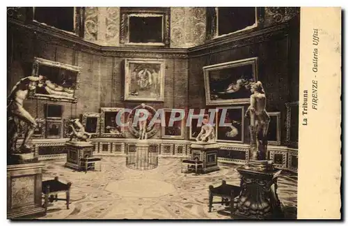 Cartes postales Italie Italia La Tribuna Firenze Galleria Uffizi