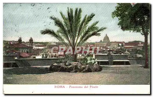 Ansichtskarte AK Italie Italia Roma Panorama dal Pincio