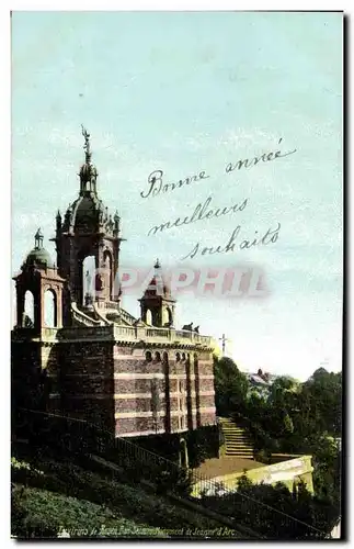 Ansichtskarte AK Environs de Rouen Bonsecours Monument de Jeanne d&#39arc