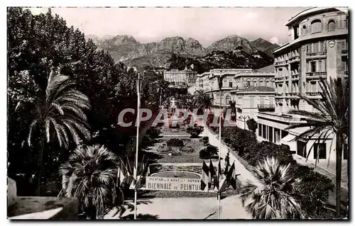 Cartes postales moderne Menton Les jardins