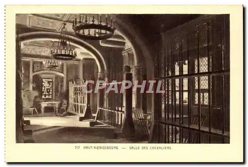 Ansichtskarte AK Haut Koenigsbourg Chateau Salle des chevaliers