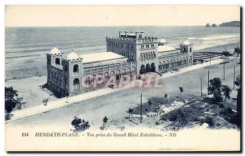 Cartes postales Hendaye Vue prise du grand hotel Eskulduna