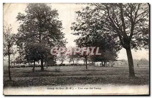 Ansichtskarte AK Camp de Ger Une vue du camp Militaria