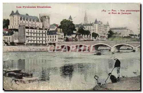 Cartes postales Pau Vue panoramique et pont de Jurancon