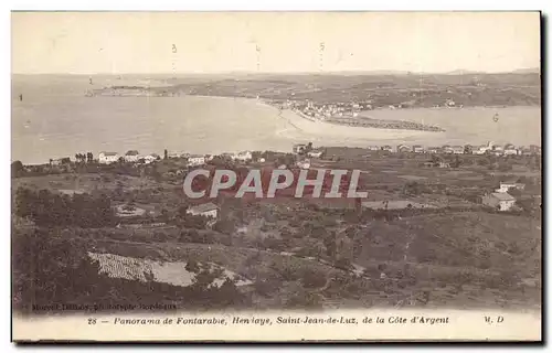 Ansichtskarte AK Panorama de Fontarabie Hendaye Saint Jean de Luz de la cote d&#39argent