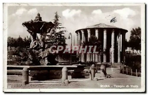 Cartes postales Italie Italia Roma Templo di Vesta