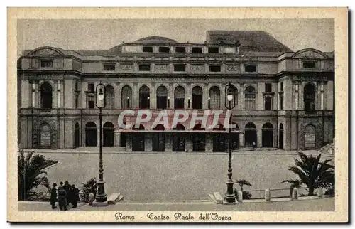 Cartes postales Italie Italia Roma Teatro Reale dell opera