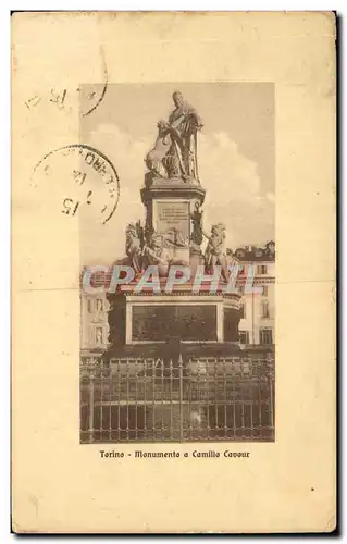 Ansichtskarte AK Italie Italia Torino Monumento a Camillo lavour