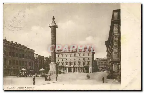 Cartes postales Italie Italia Roma Piazza Colonna