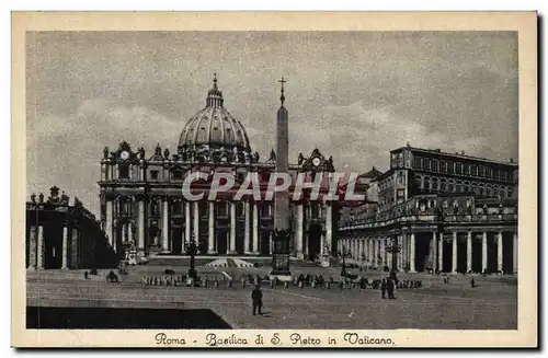 Ansichtskarte AK Italie Italia Roma Basilica di S Pietro in Vaticano