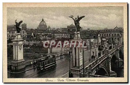 Cartes postales Italie Italia Roma Ponte Vittorio Emanuele