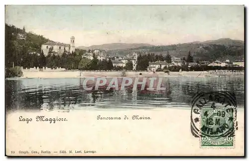 Cartes postales Italie Italia Laggo Maggiore Panorama di Maina