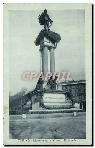 Ansichtskarte AK Italie Italia Torino Monumento a Vittorio Emanuele