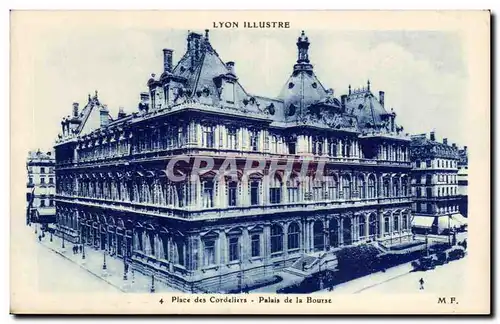 Cartes postales Lyon place des Cordeliers Palais de la Bourse