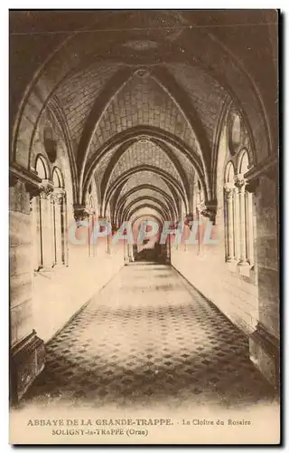 Ansichtskarte AK Abbaye de la Grande Trappe le cloitre du Rosaire Soligny la Trappe