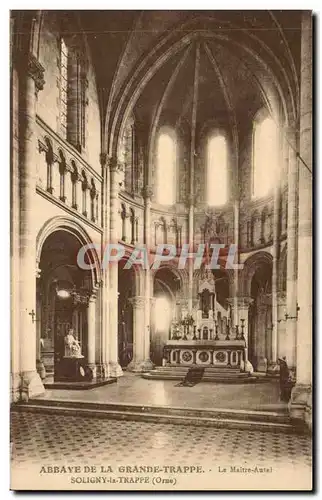 Cartes postales Abbaye de la Grande Trappe le cmaitre autel Soligny la Trappe