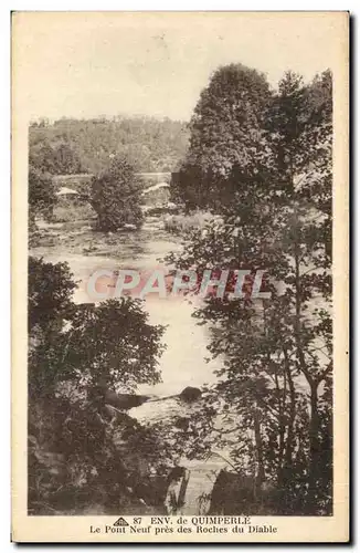 Ansichtskarte AK Environs de Quimperle Le pont neuf pres des Roches du diable