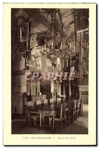 Cartes postales Haut koenigsbourg Salle des fetes