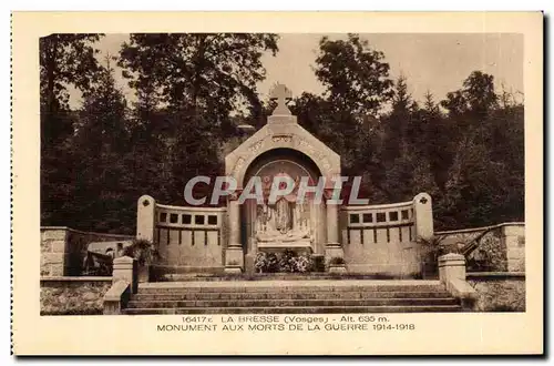 Cartes postales La Bresse Monument aux morts de la guere 1914 1918