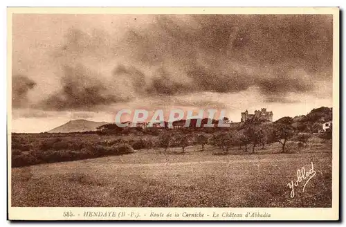 Ansichtskarte AK Hendaye Route de la corniche Le chateau d&#39Abbadia