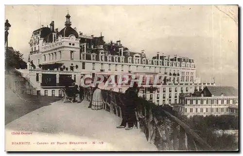 Cartes postales Biarritz Casino et place Bellevue