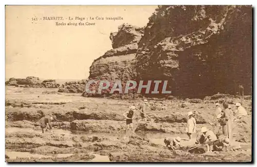 Ansichtskarte AK Biarritz La plage Le coin tranquille