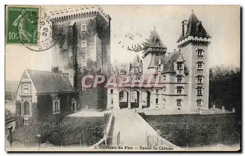 Cartes postales Chateau de Pau Entree du chateau