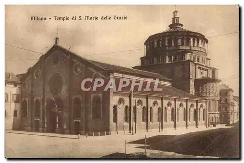 Cartes postales Italie Italia Milano Tempio di S MAria delle Grazie