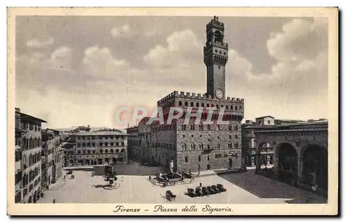 Ansichtskarte AK Italie Italia Firenze Piazza della Signoria