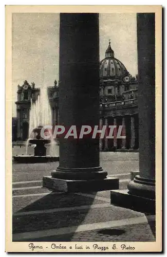 Ansichtskarte AK Italie Italia Roma Ombre e luci in Piazza s Pietro