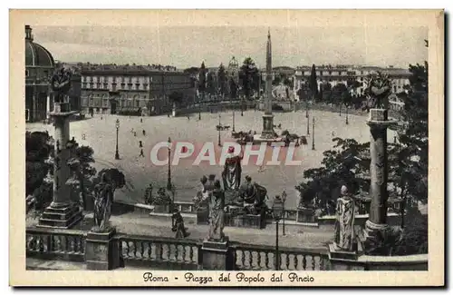 Cartes postales Italie Italia Roma Piazza del Popolo dal Pincio