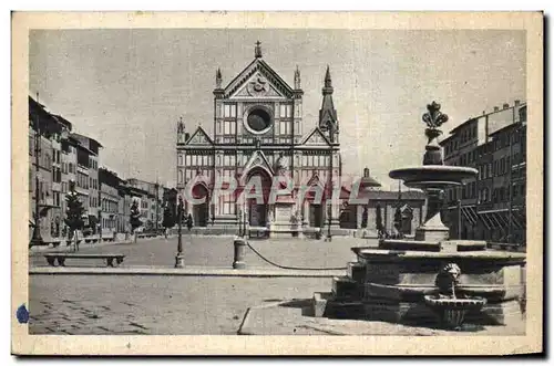 Cartes postales Italie Italia Firenze Piazza e Chiesa S Croce