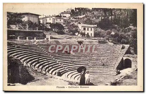 Ansichtskarte AK Italie Italia Fiesole Anfiteatro romano