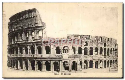 Cartes postales Italie Italia Saluti di Roma Il Colosseo